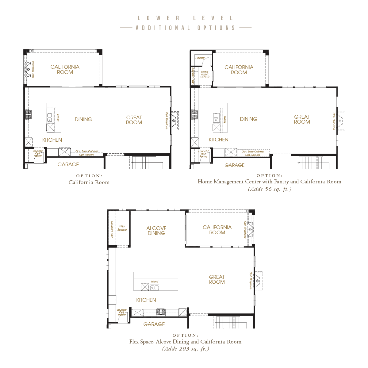 Lower Level options